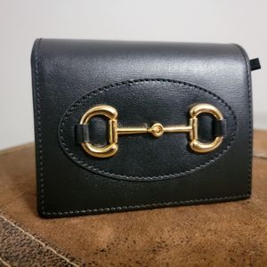GUCCI HORSEBIT 1955 CARD CASE WALLET
